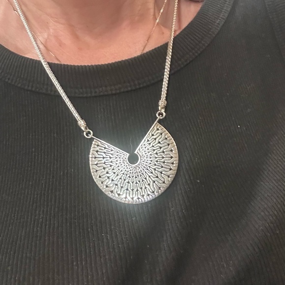 John hardy classic chain radial station pendent necklace sterling silver 925 - Picture 7 of 8